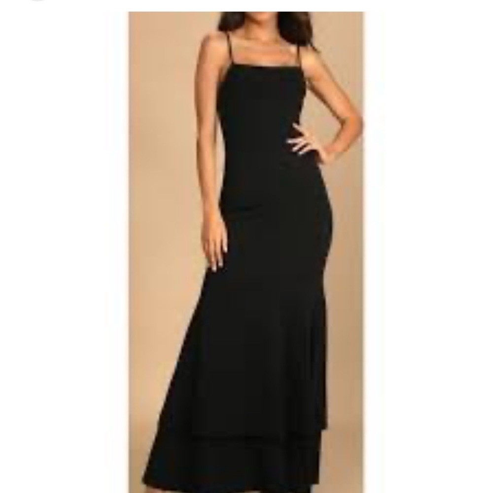Lulus black maxi dress size XL
